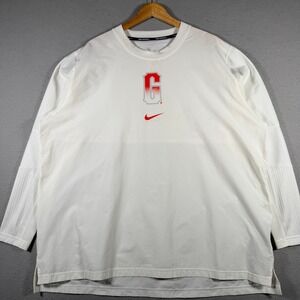 San Francisco Giants Nike Baseball White Long Sleeve Shirt G Logo 015C-11QR Mens